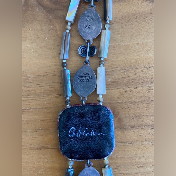 Beautiful Vintage Taxco Sterling 925 and Abalone Bracelet - Picture 13 of 15